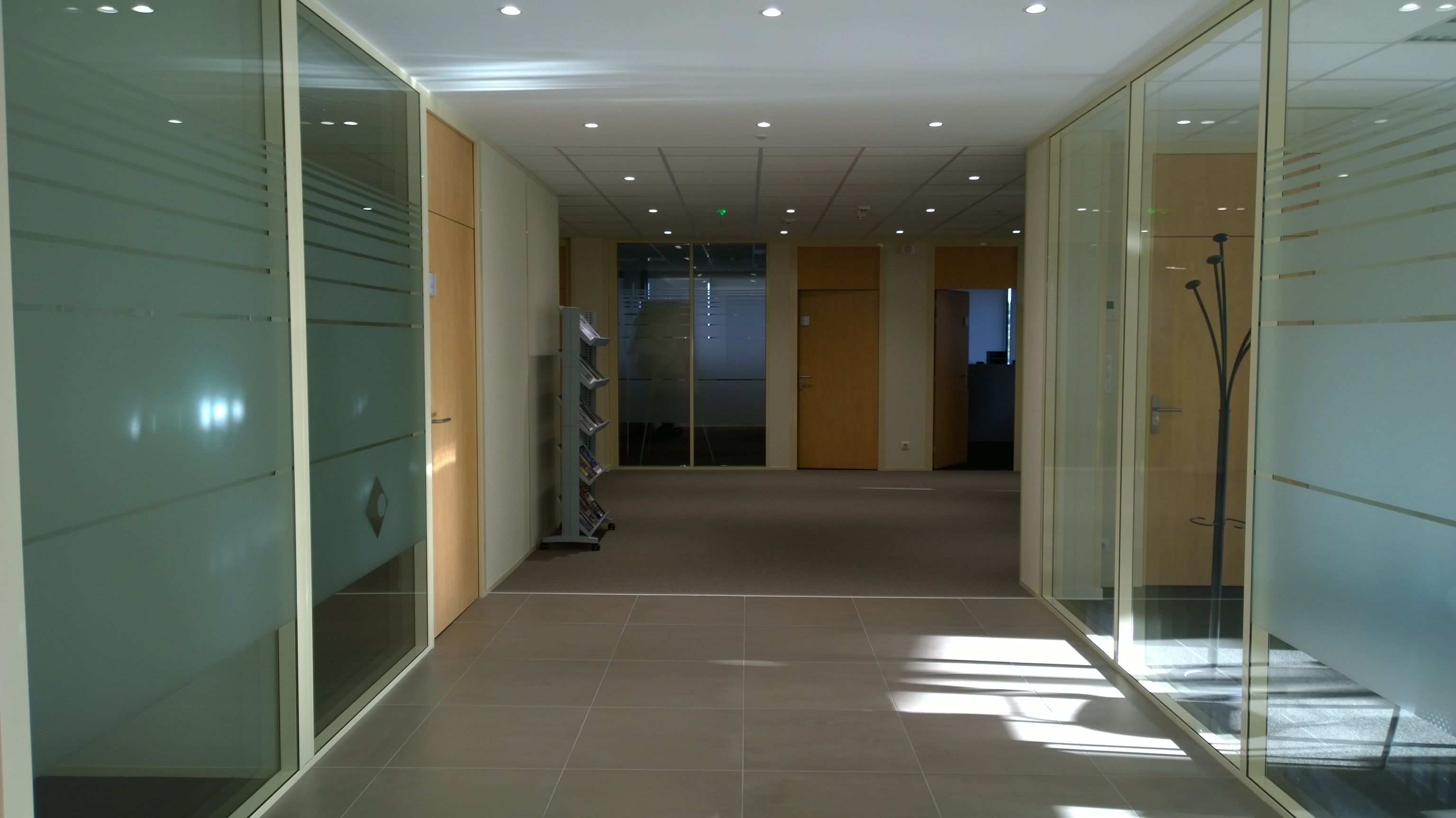 siege social bureaux 3D verre bardage métallique mur rideau