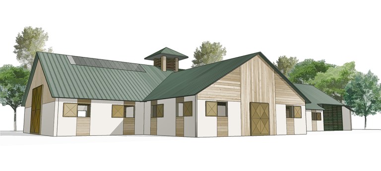 branellec bataille architecte centre equestre barn chevaux janville troarn