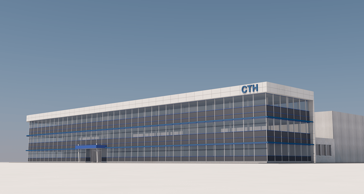 branellec bataille architecte renovation facades batiment bureaux verre mur rideau 3D verberie