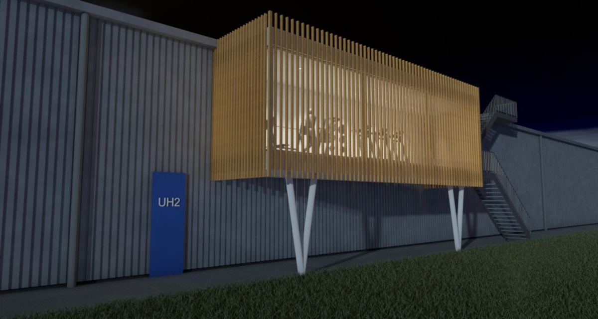 branellec bataille architecte renovation facades batiment bureaux verre mur rideau 3D verberie