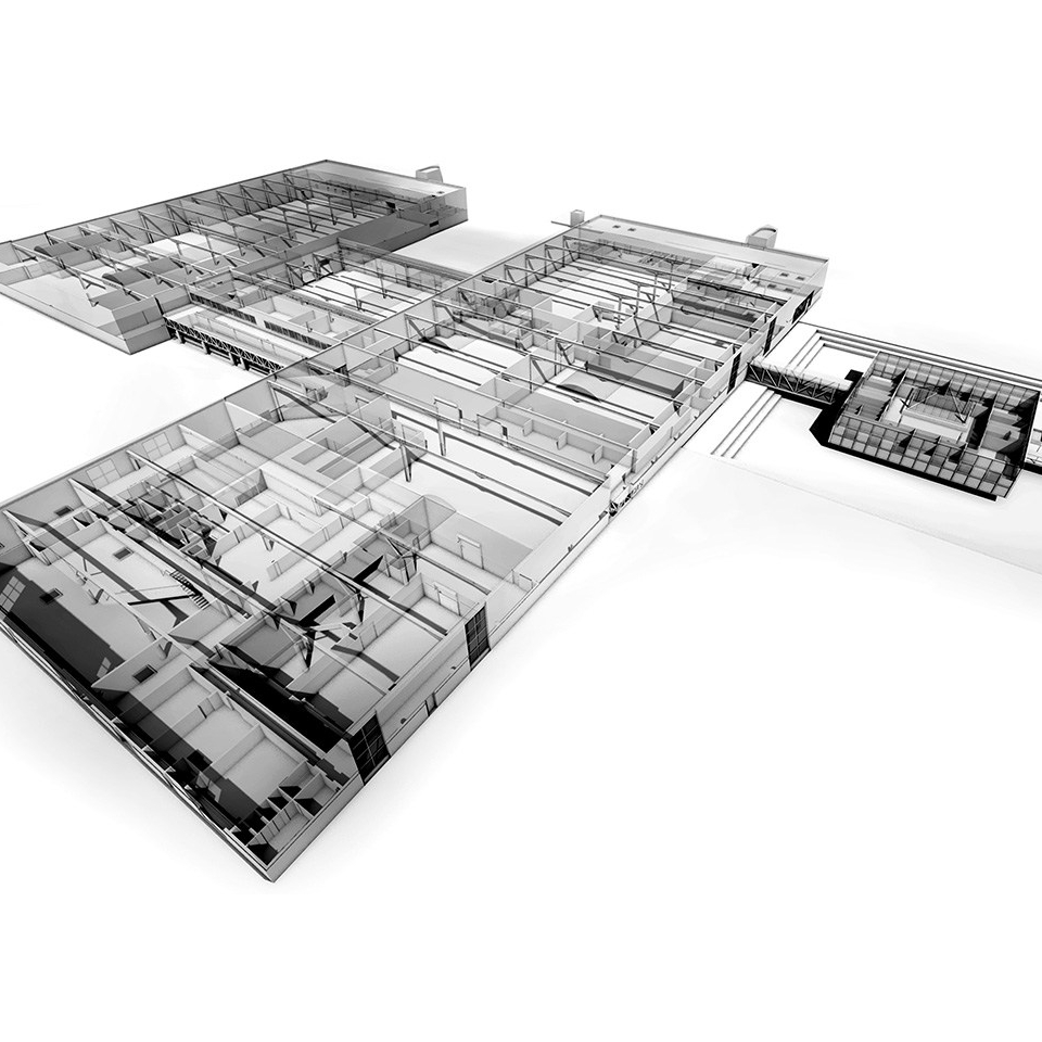 MODELISATION 3D BIM D&rsquo;UN SITE INDUSTRIEL A&nbsp;SAINT-ARNOULT