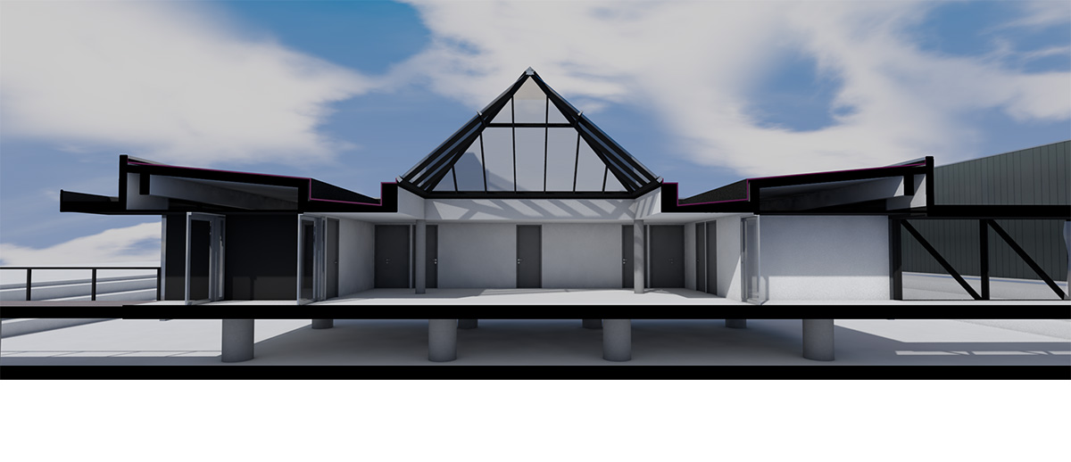 BIM modelisation 3D site industriel usine saint arnoult deauville