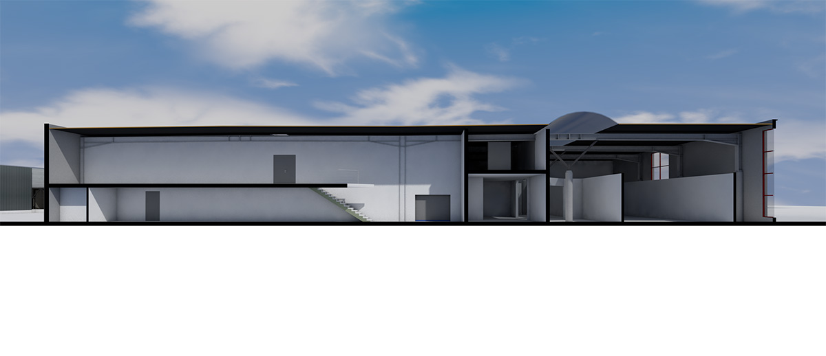 BIM modelisation 3D site industriel usine saint arnoult deauville