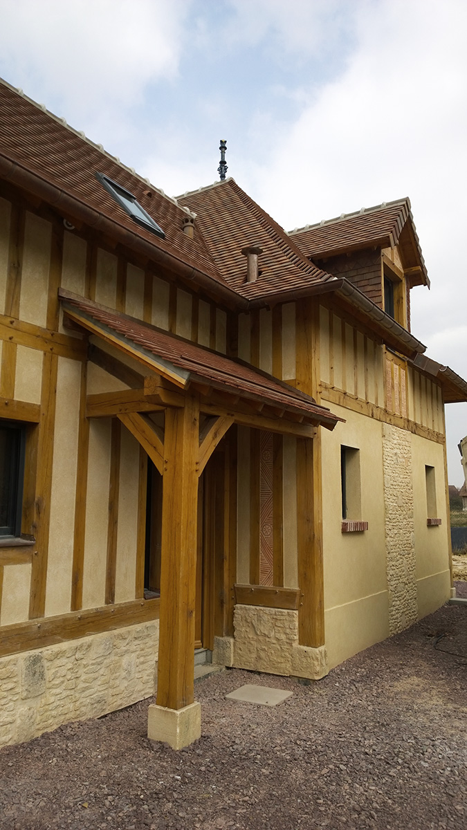 branellec bataille architecte construction maison colombages pays d'auge touques