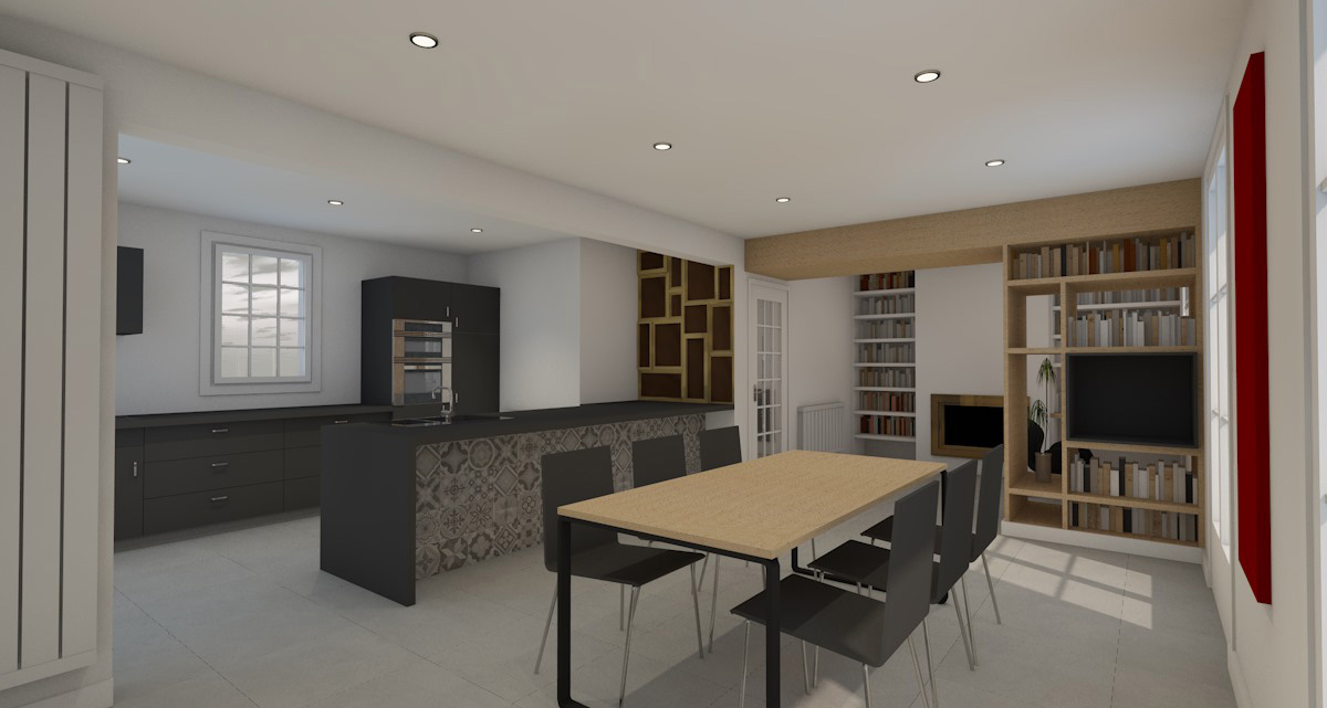 branellec bataille architecte amenagement interieur sejour cuisine equemauville 3D