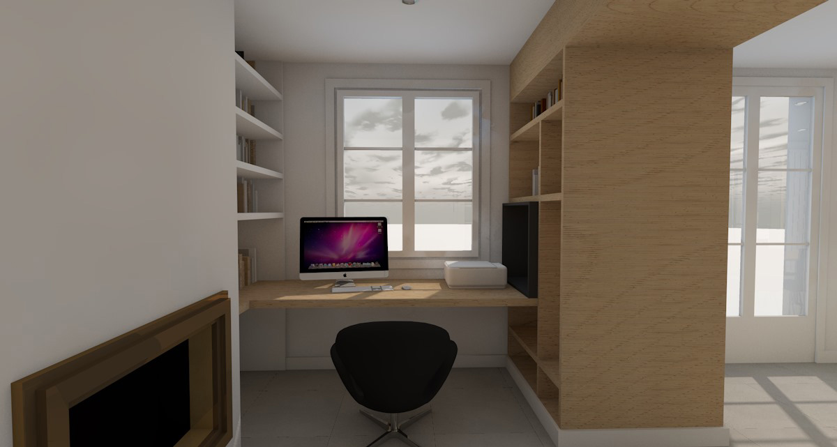 branellec bataille architecte amenagement interieur sejour cuisine equemauville 3D