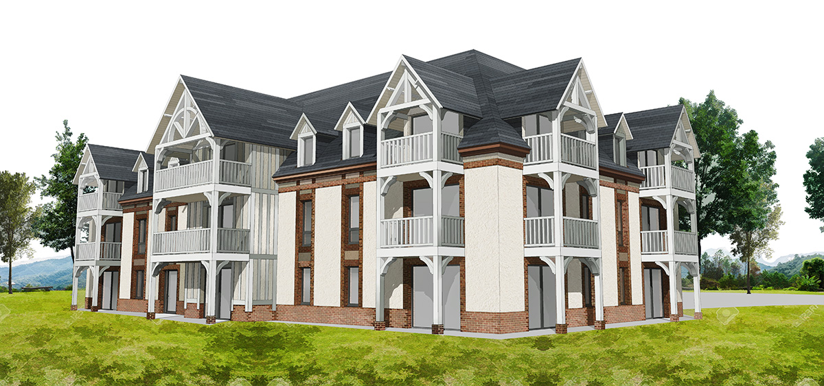 branellec bataille architecte appartements saint gatien logement collectif 3D