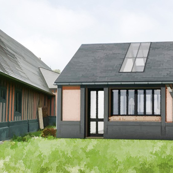 PROJET D&rsquo;AGRANDISSEMENT D&rsquo;UNE MAISON A COURTONNE-LES-DEUX-EGLISES