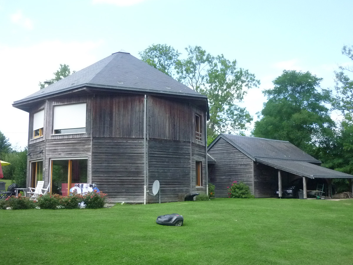 branellec bataille architecte extension maison bois contemporaine gonneville mer