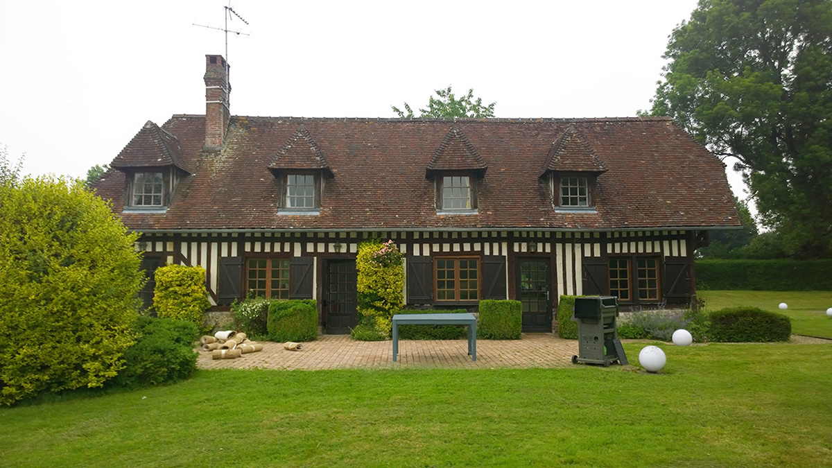 branellec bataille architecte extension maison normande colombages saint hymer
