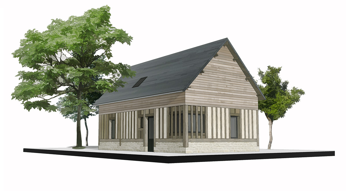 branellec bataille architecte maison bonneville sur touques 3D