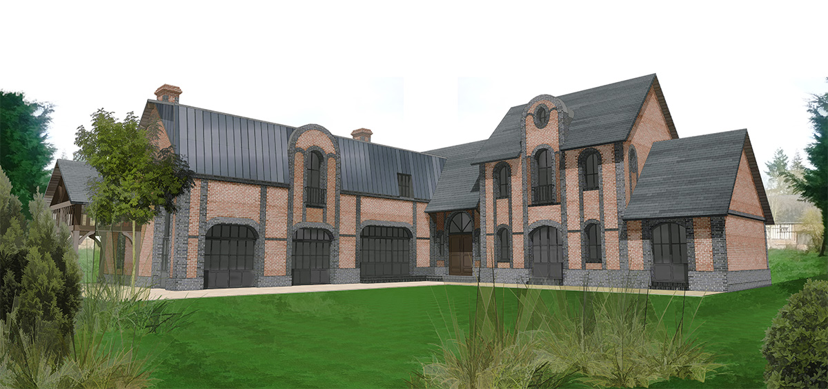 branellec bataille architecte maison briques saint etienne la thillaye