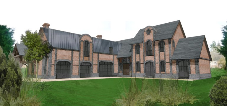 branellec bataille architecte maison briques saint etienne la thillaye