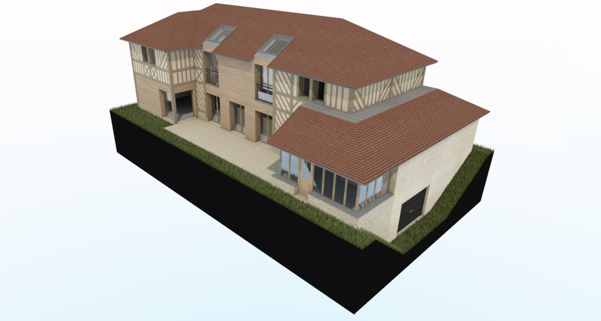 branellec bataille architecte construction maison tourville en auge