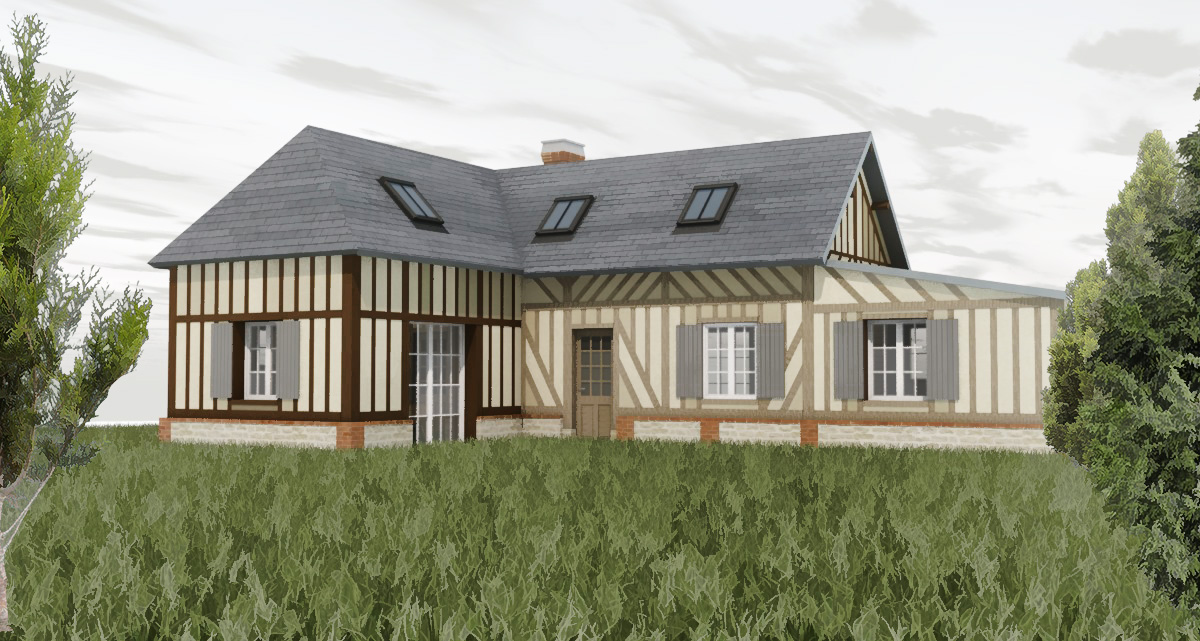 branellec bataille architecte renovation extension colombage blangy le chateau