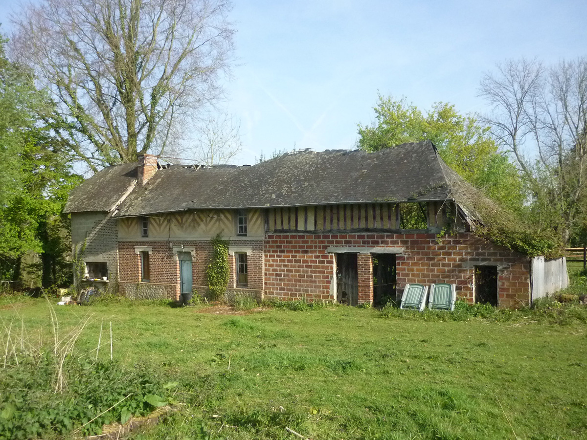 branellec bataille architecte renovation surelevation briques colombages maison clarbec