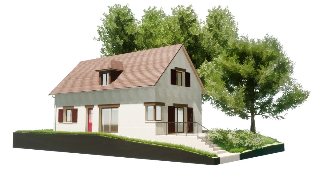 branellec bataille architecte construction maison bonnebosq 3D