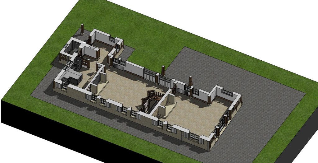 branellec bataille architecte renovation colombages pierrefitte auge 3D