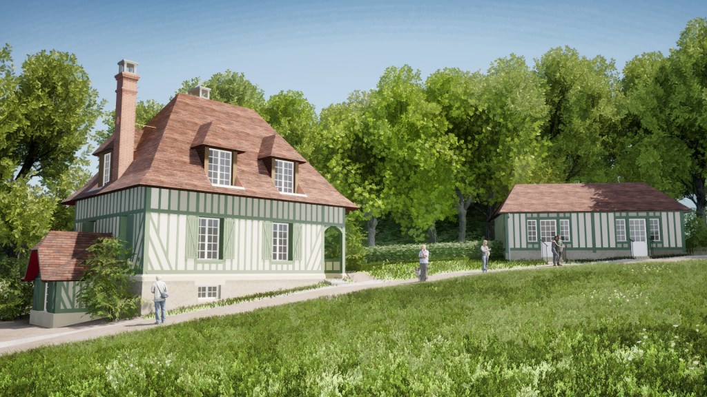branellec bataille architecte renovation erp villa billeterie colombages ouilly vicomte 3D