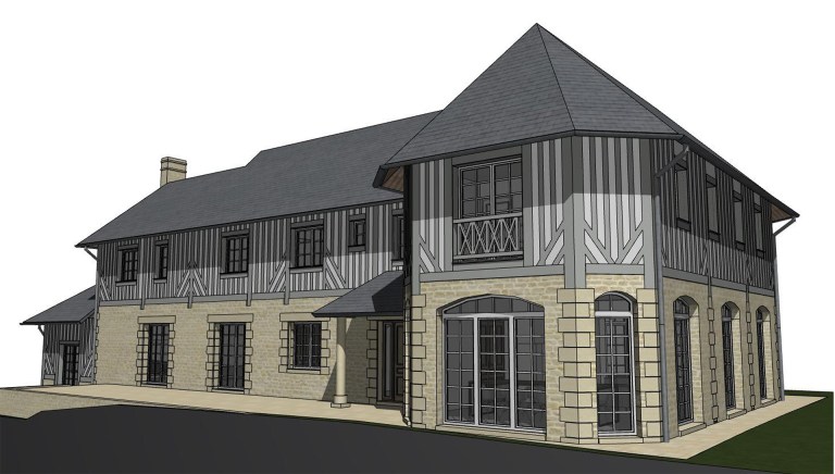 branellec bataille architecte renovation normande saint hymer 3D